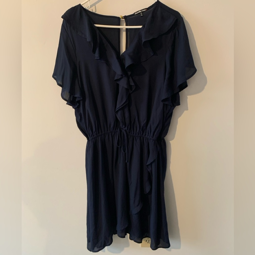 Brand New Ruffled Blue Dress